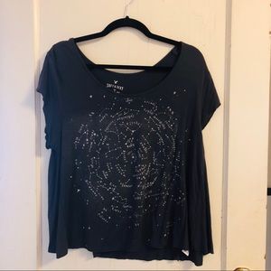 AMERICAN EAGLE SOFT & SEXY CONSTELLATION TOP - L